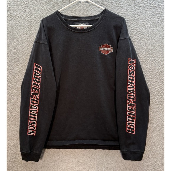 Harley-Davidson Other - Harley Davidson Shirt Adult 3XL XXXL Black Motorcycle Biker Grunge Skater Y2K
